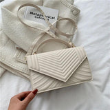 Soft Leather Crossbody Bag Retro Square Purses