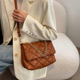 Chain Shoulder Bag High Quality Soft Leather Crossbody Bag for Women
