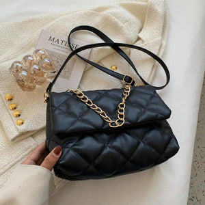 Chain Shoulder Bag High Quality Soft Leather Crossbody Bag for Women