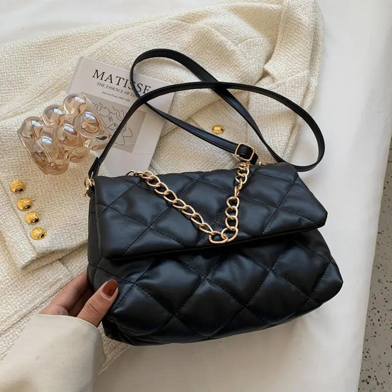 Chain Shoulder Bag High Quality Soft Leather Crossbody Bag for Women
