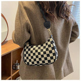 Small Canvas Handbag Vintage Zipper Shoulder Bag