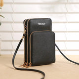 Touch-screen Cell Phone Bag Large-capacity Solid Mini Handbags
