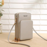 Touch-screen Cell Phone Bag Large-capacity Solid Mini Handbags