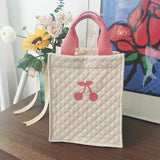 Quilted Women's Handbag Cotton Ladies Shoulder Crossbody Bag