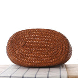 Bohemia Straw Shoulder Bag Large Capcity Woven Bucket Beach Travel Handbag