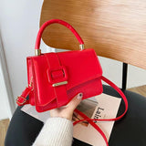 PU Leather Woman Handbag Female Shoulder Bag Messenger Small Square B