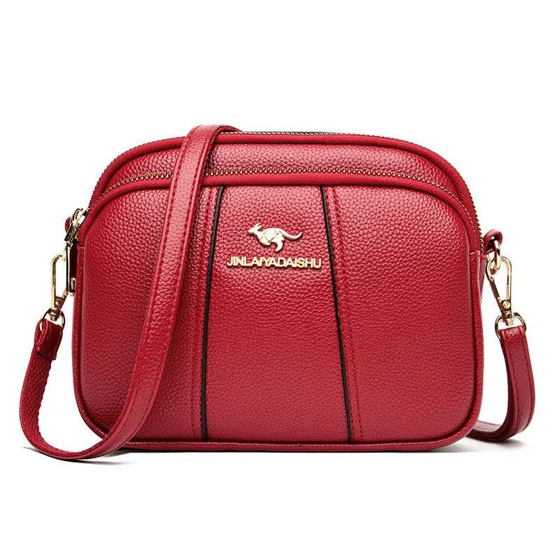 Messenger Handbags Soft Leather Casual Boston Tote