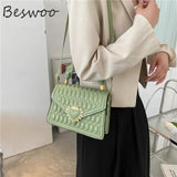 Women's Embossed Shoulder Bag with Top-handle