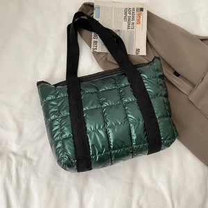 Winter Women Handbag Space Cotton Feather Down Bag Female Shoulder Crossbody