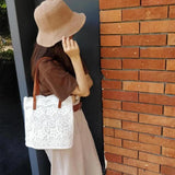 Sweet Lace Hollow Out Ladies Handbags Shoulder Bags Women School Bags
