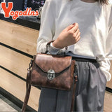 Vintage Leather Women Shoulder Bag Crossbody Messenger Handbag