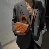 Female Grid Single Shoulder Cross-body Bag B325