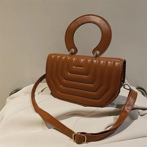 Female Grid Single Shoulder Cross-body Bag B325
