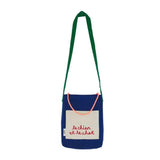 Letter Printed Canvas Messenger Bag for Kids