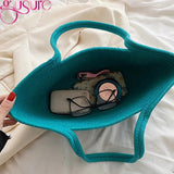 Summer Woven Shoulder Bag Children's Basket Straw Beach Bags