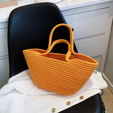 Summer Woven Shoulder Bag Children's Basket Straw Beach Bags