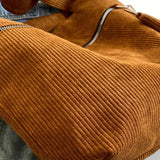 Corduroy Shoulder Bag Satchel Purse Tote for Women Girls