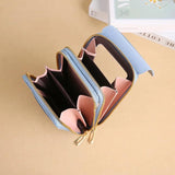 Women Touch Screen Mobile Phone Bag Multifunction Anti-theft Brush Female Purse
