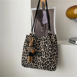 Leopard Shoulder Bag Women Handbags Small OL Style Bolso