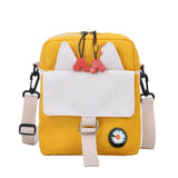Cartoon Ladies Shoulder Bag Canvas Crossbody Bags Women's Casual Handbag