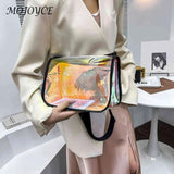 Stylish PVC Messenger Square Bag for Women