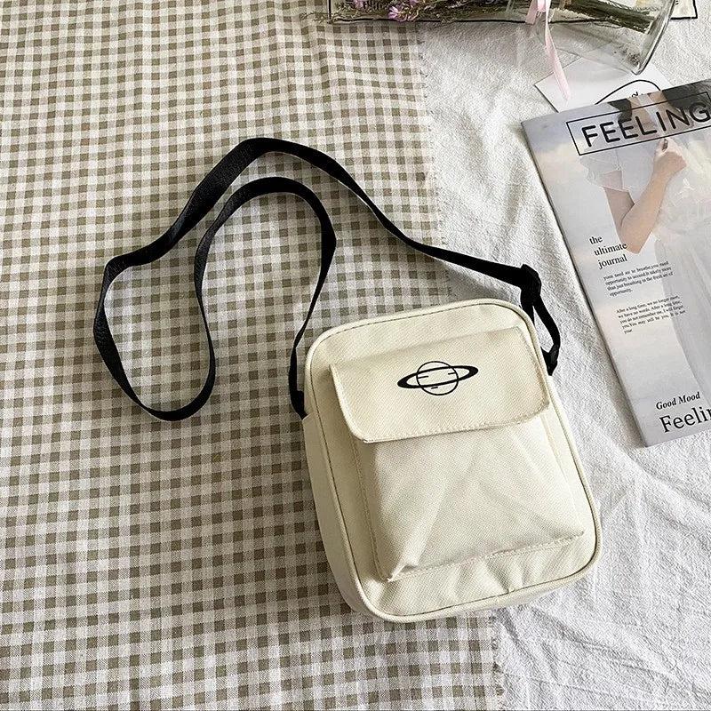 Women Canvas Shoulder Bag Small Messenger Crossbody Bag for Women Purse