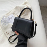 Small Women Shoulder Bag Solid Pu Leather Ladies Crossbody