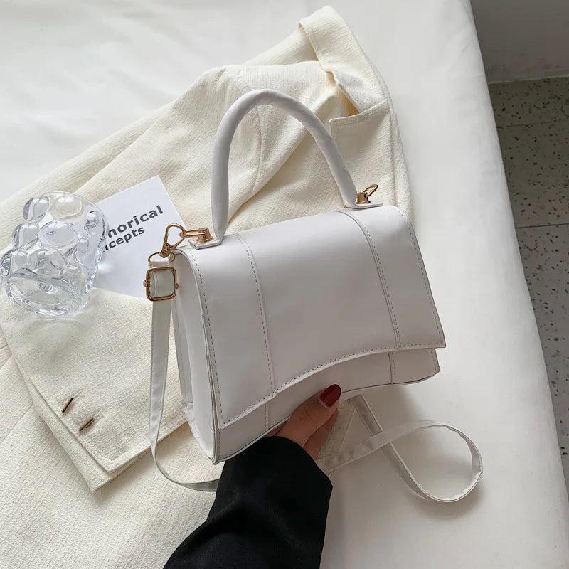 Small Women Shoulder Bag Solid Pu Leather Ladies Crossbody