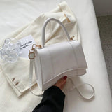 Small Women Shoulder Bag Solid Pu Leather Ladies Crossbody
