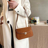 Corduroy Armpit Shoulder Bag Small Square Casual Women Handbag