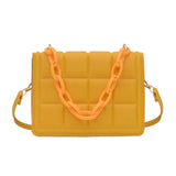 Embossed Flap Crossbody Bag Mini Handbag for Women