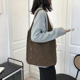 Unique Hollow Knitted Shoulder Bag for Women Large Capacity Tote Bag