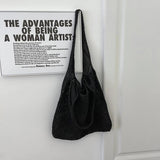 Unique Hollow Knitted Shoulder Bag for Women Large Capacity Tote Bag