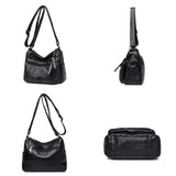 Soft Leather Crossbody Shoulder Bag for Women Sac