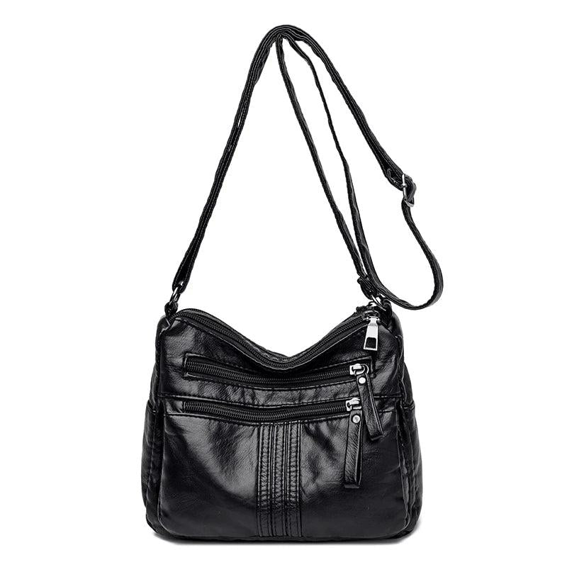 Soft Leather Crossbody Shoulder Bag for Women Sac