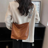 PU Leather Women Shoulder Bag Large Capacity Handbag Totes