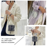 Diamonds Bucket Chain Shoulder Bags Rhinestones Crossbody Tote Handbags