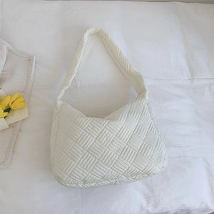 Quilted Nylon Sling Shoulder Bag Large Capacity Crossbody