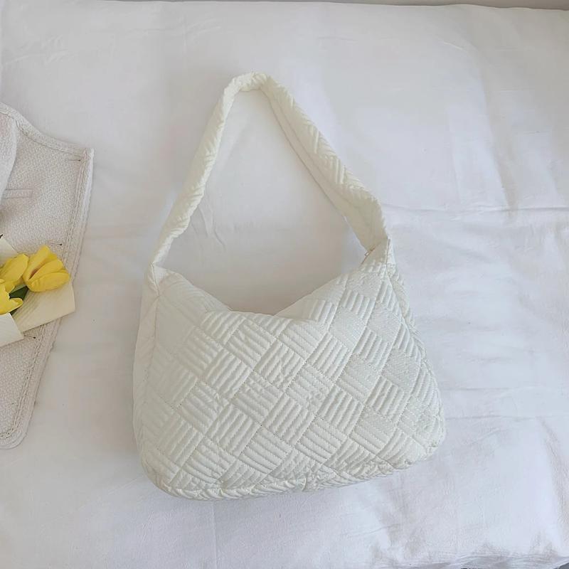 Quilted Nylon Sling Shoulder Bag Large Capacity Crossbody