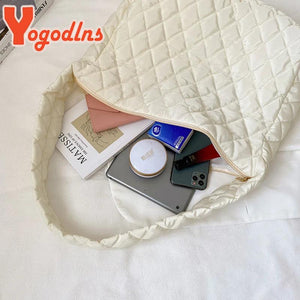 Winter Embroidery Thread Dumpling Bag Female Shoulder Crossbody Handbag