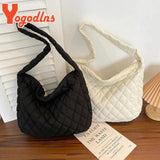 Winter Embroidery Thread Dumpling Bag Female Shoulder Crossbody Handbag