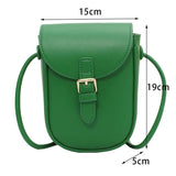 Mini PU Leather Crossbody Bag For Woman Phone Shoulder Side Bags Handbag Purses