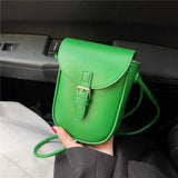Mini PU Leather Crossbody Bag For Woman Phone Shoulder Side Bags Handbag Purses