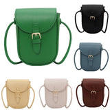 Mini PU Leather Crossbody Bag For Woman Phone Shoulder Side Bags Handbag Purses
