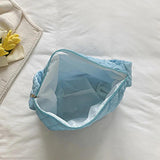 Large Capacity Cloud Bag Lingge Embroidery Down Dumpling Crossbody Bag