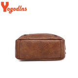 Vintage Shoulder Bag Soft PU Leather Small Square Crossbody Bag