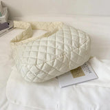 Women Winter Handbag Purses Cotton Crossbody Bag Female Quilted Large Ladies Bag