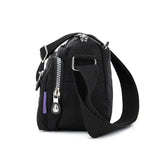 Waterproof Nylon Beach Tote Small Handbag Zipper Purse Crossbody Bag