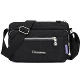 Waterproof Nylon Beach Tote Small Handbag Zipper Purse Crossbody Bag