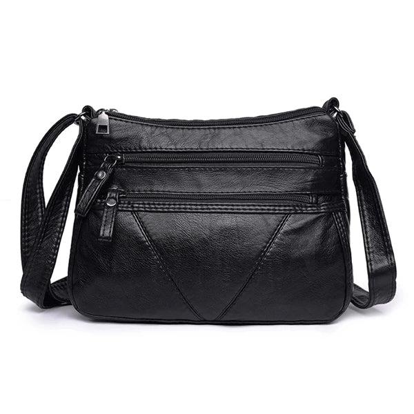 Women Soft Bag Pu Leather Shoulder Bag Washed Leather Crossbody Bag
